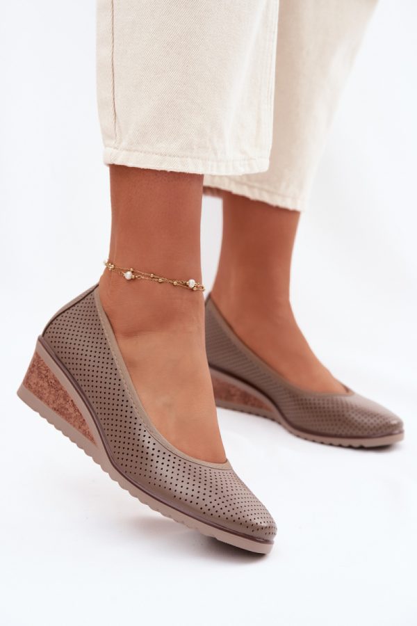 Beige Buskin Low Shoes in Women`s Ankle Boots & Booties with Fabric, Footbed, Upper Height and Heel Height