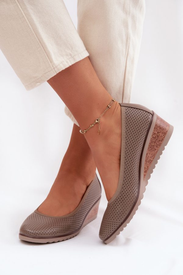 Beige Buskin Low Shoes in Women`s Ankle Boots & Booties with Fabric, Footbed, Upper Height and Heel Height
