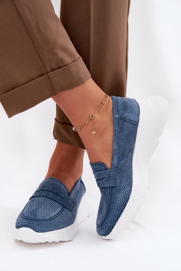 navy blue Mocassin model 226099 Step in style
