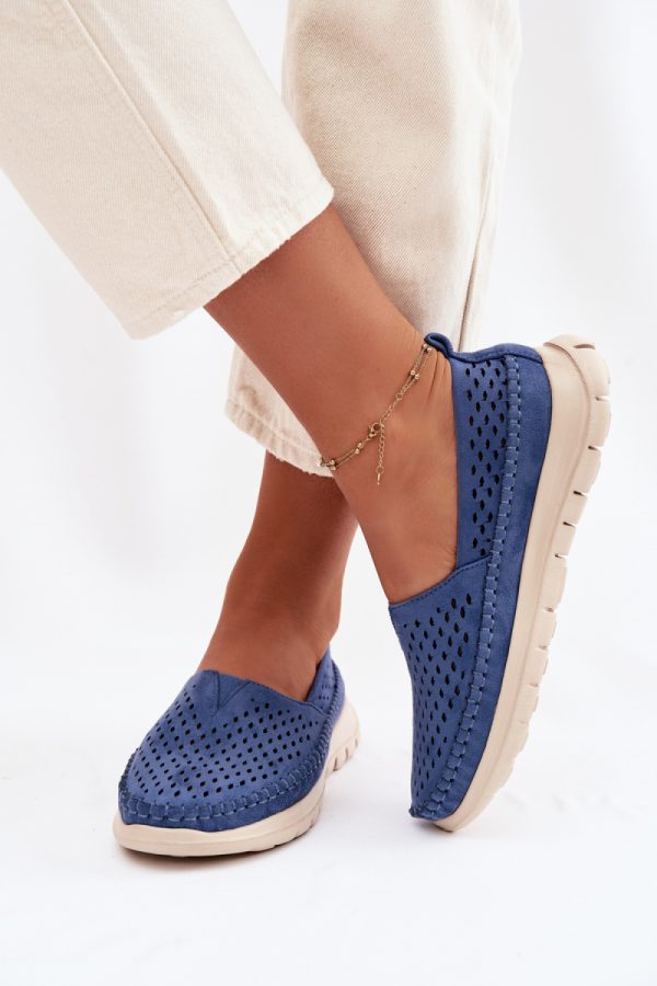 blue Mocassin model 226109 Step in style