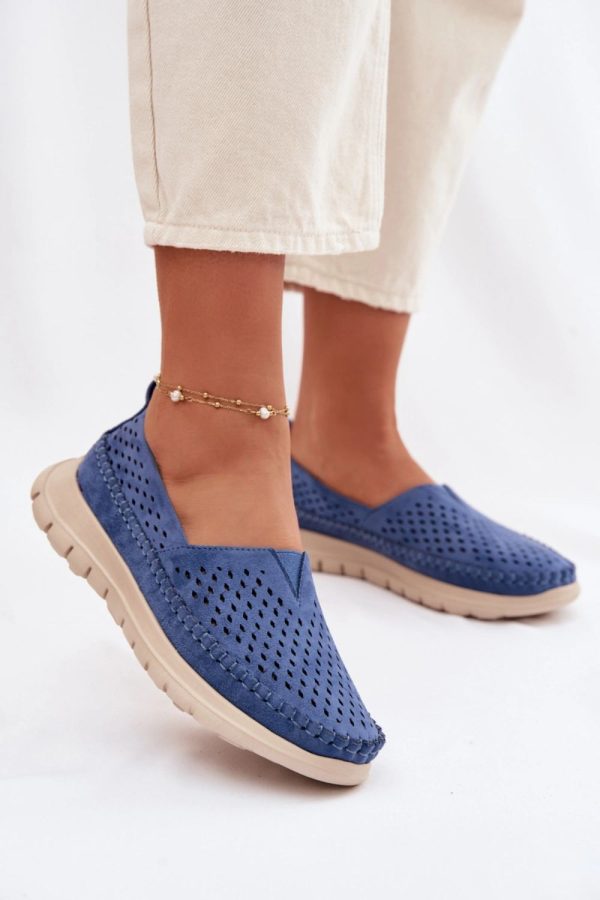 blue Mocassin model 226109 Step in style