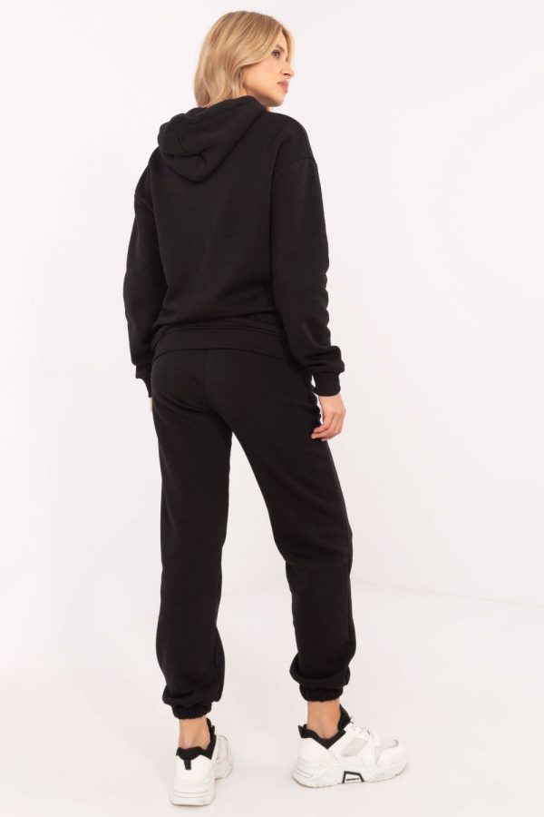 Black Set in Pants, Trousers, Shorts with Cotton and Polyester