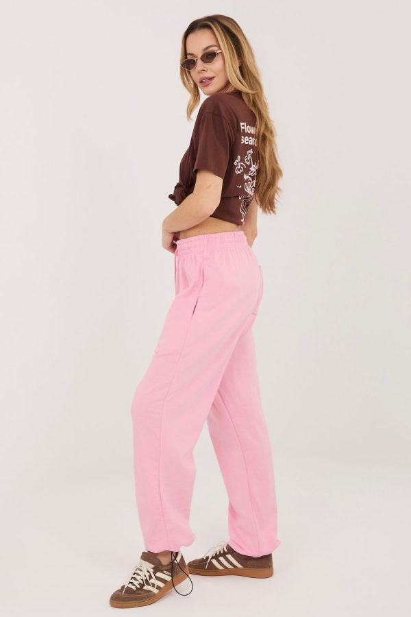Pink Tracksuit Trousers in Pants, Trousers, Shorts with Cotton