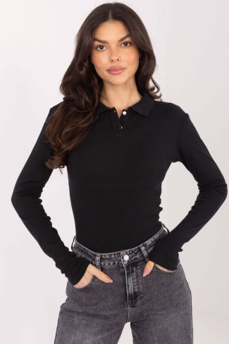 Black Blouse in Women`s Blouses, Tunics with Cotton
