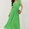 Green Daydress in Day Dresses with Spandex, Polyester and Viscose