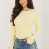 Yellow Blouse in Women`s Blouses, Tunics with Cotton and Spandex