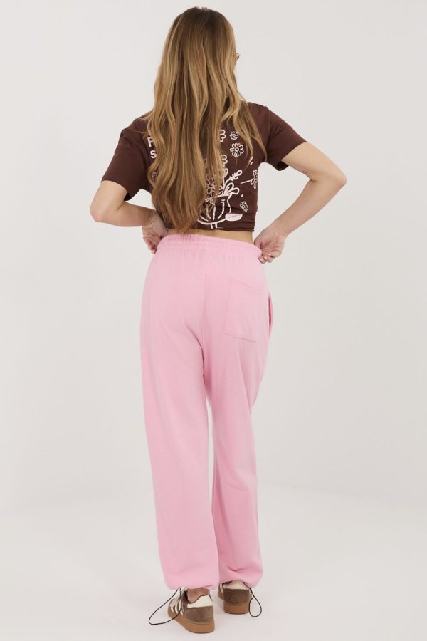 Pink Tracksuit Trousers in Pants, Trousers, Shorts with Cotton