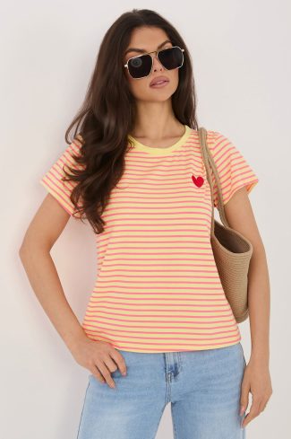 yellow T-shirt model 226225 Italy Moda