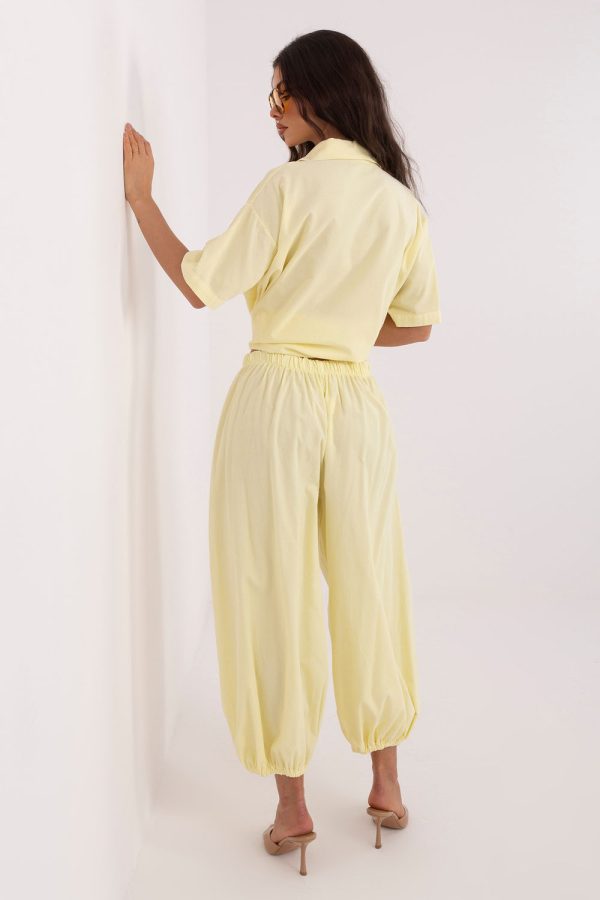 Yellow Corduroy Trousers in Pants, Trousers, Shorts with Cotton