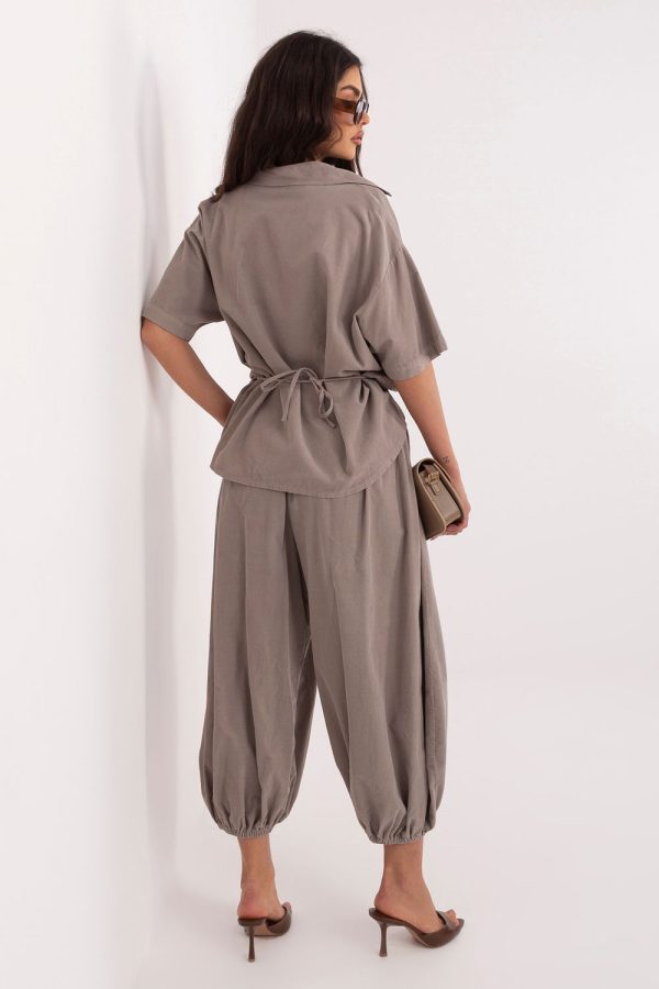 Beige Corduroy Trousers in Pants, Trousers, Shorts with Cotton