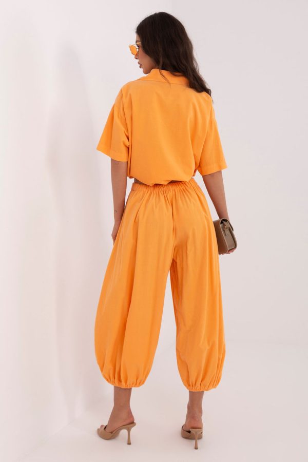 Orange Corduroy Trousers in Pants, Trousers, Shorts with Cotton