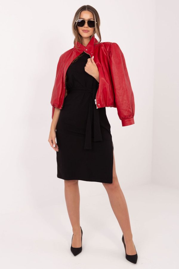Black Daydress in Day Dresses with Cotton and Spandex