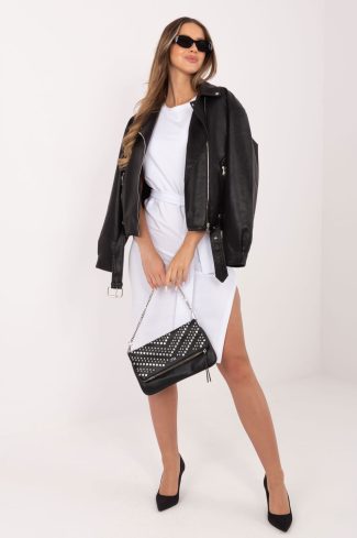 White Daydress in Day Dresses with Cotton and Spandex