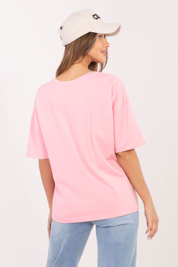 Pink T-shirt in Women`s Tops, T-shirts, Singlets with Cotton and Spandex