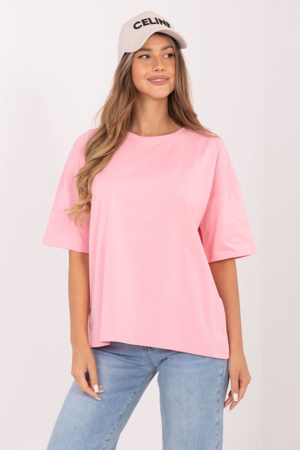 Pink T-shirt in Women`s Tops, T-shirts, Singlets with Cotton and Spandex