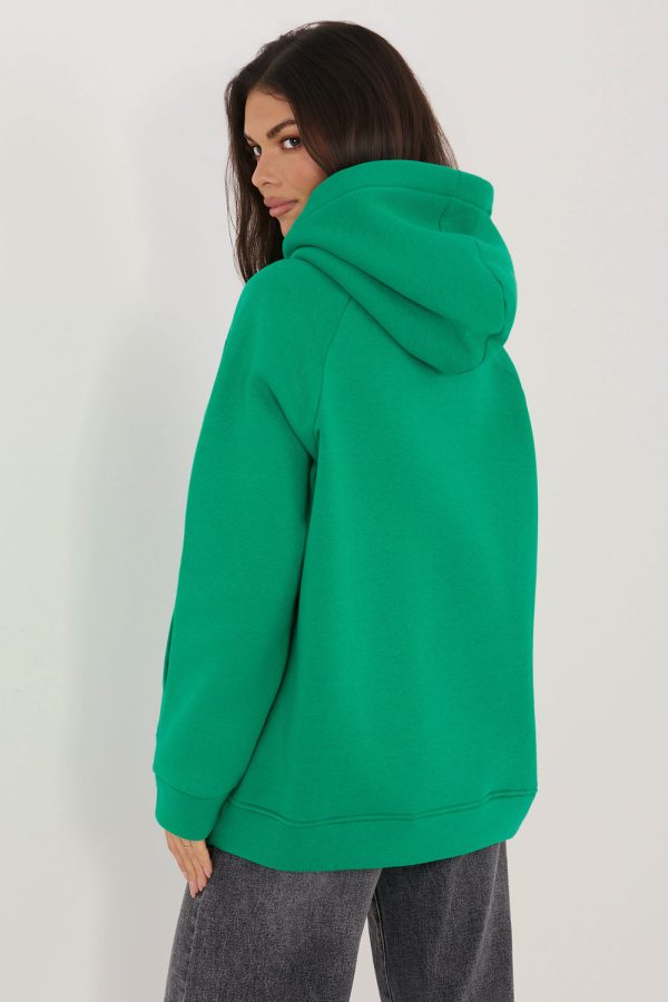 Green Sweatshirt in Sweatshirts For Women with Cotton and Spandex