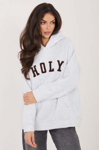 Grey Sweatshirt in Sweatshirts For Women with Cotton and Spandex