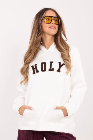Beige Sweatshirt in Sweatshirts For Women with Cotton and Spandex