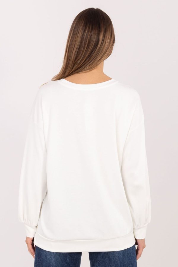 Beige Sweatshirt in Sweatshirts For Women with Spandex and Viscose