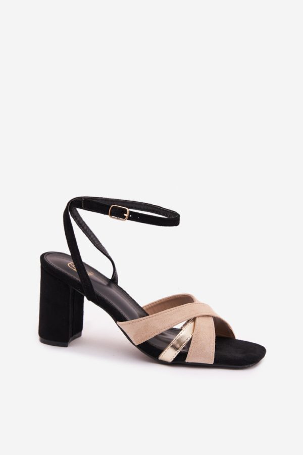 black Heel sandals model 226334 Step in style