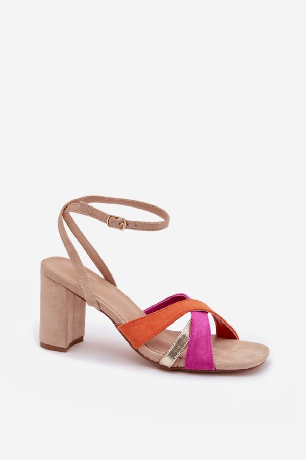beige Heel sandals model 226337 Step in style