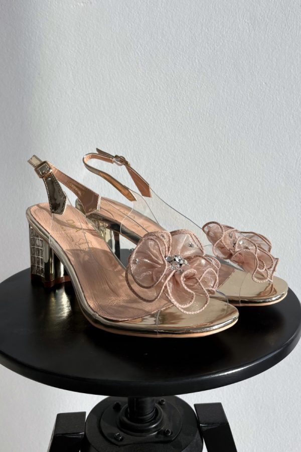 yellow Heel sandals model 226339 Step in style