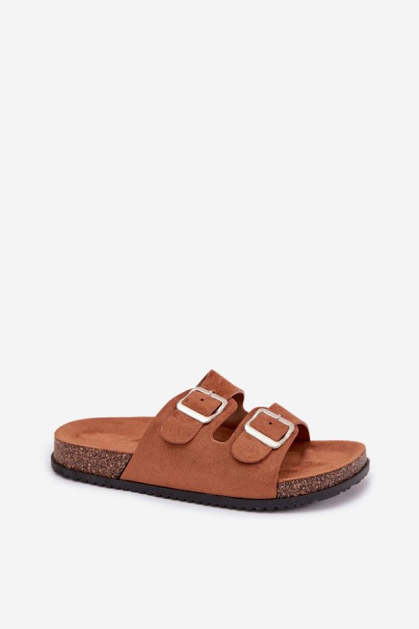 Brown Flip-flops in Sandals & Flip-Flops For Women with Fabric, Footbed and Sole Height