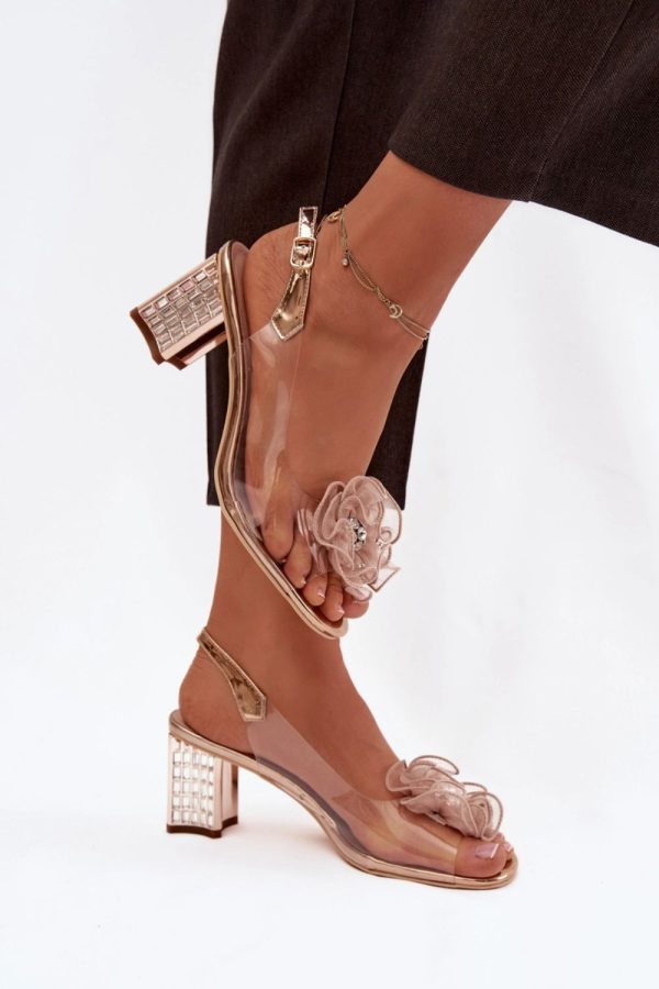 pink Heel sandals model 226340 Step in style