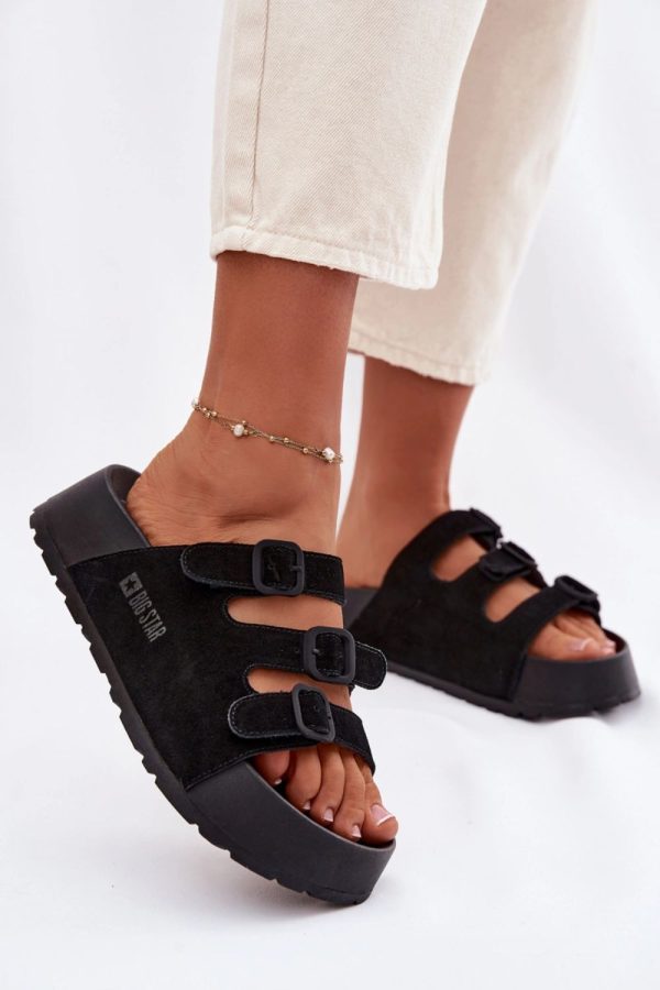black Platform sandals model 226347 Step in style