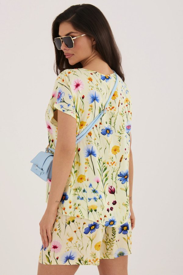 Yellow Blouse in Women`s Blouses, Tunics with Viscose