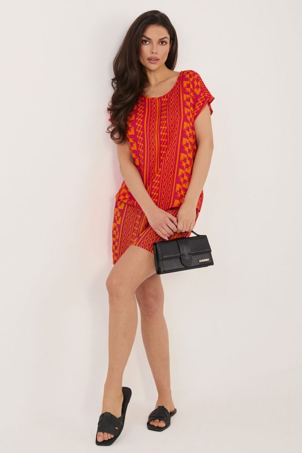 Orange Shorts in Shorts For Women, Crop Pants with Viscose