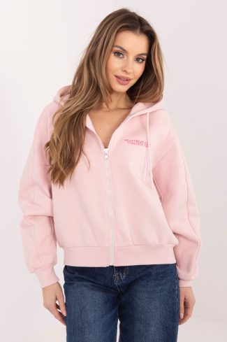 Pink Sweatshirt in Sweatshirts For Women with Cotton and Polyester
