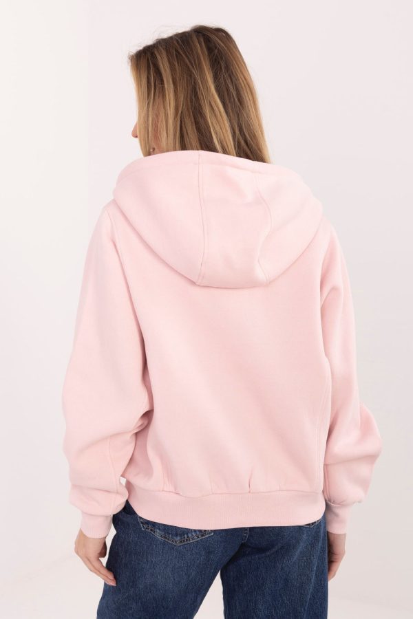 Pink Sweatshirt in Sweatshirts For Women with Cotton and Polyester