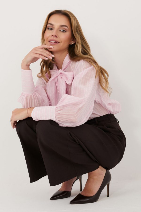 Pink Long Sleeve Shirt....Lyocel and Polyester