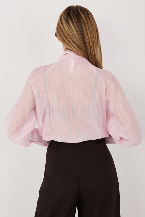 Pink Long Sleeve Shirt....Lyocel and Polyester