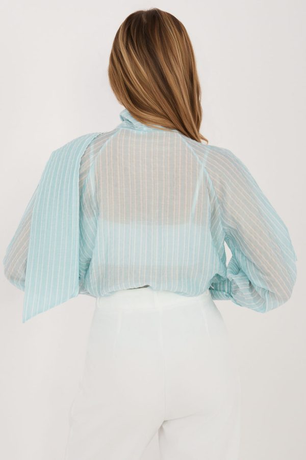 Green Long Sleeve Shirt in Shirts For Women with Lyocel and Polyester