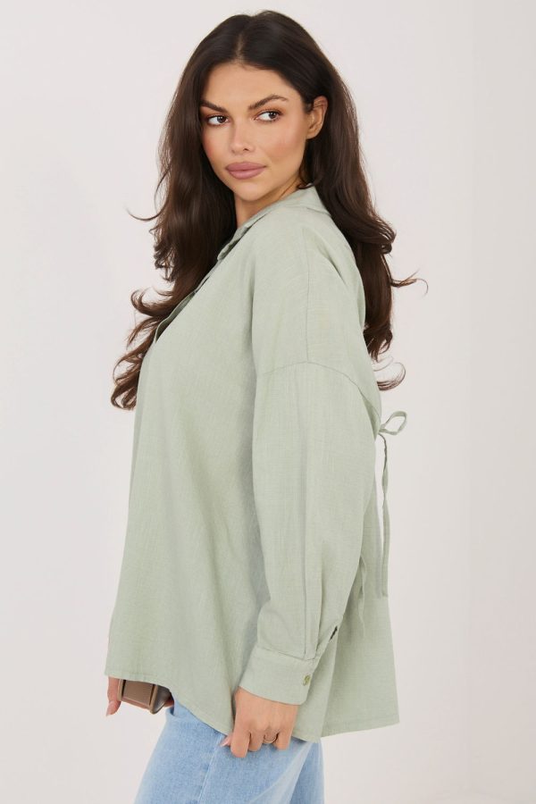 green Long sleeve shirt model 226475 Italy Moda