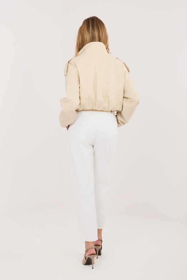 Beige Corduroy Trousers in Pants, Trousers, Shorts with Cotton and Spandex