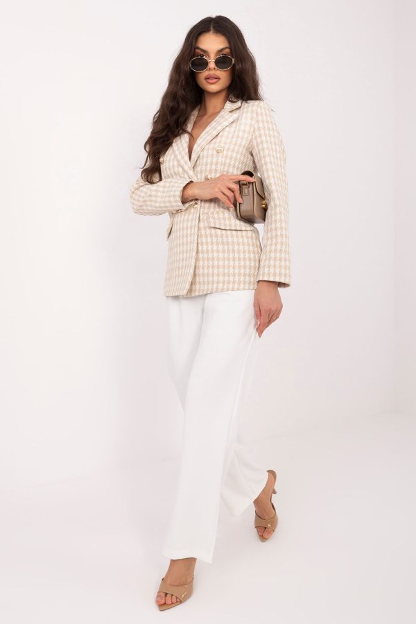 Beige Jacket in Jackets, Vests For Women with Polyester