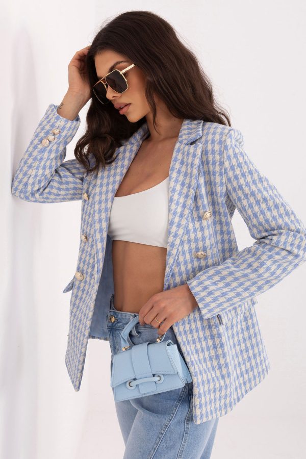 Blue Jacket in Jackets, Vests For Women with Polyester