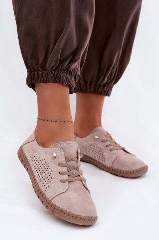 1120822 beige Half shoes model 226497 Step in style