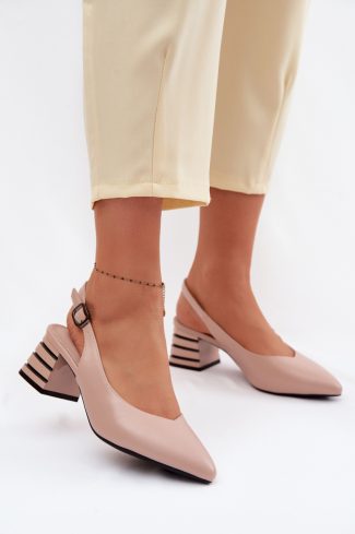 beige Heel sandals model 226500 Step in style