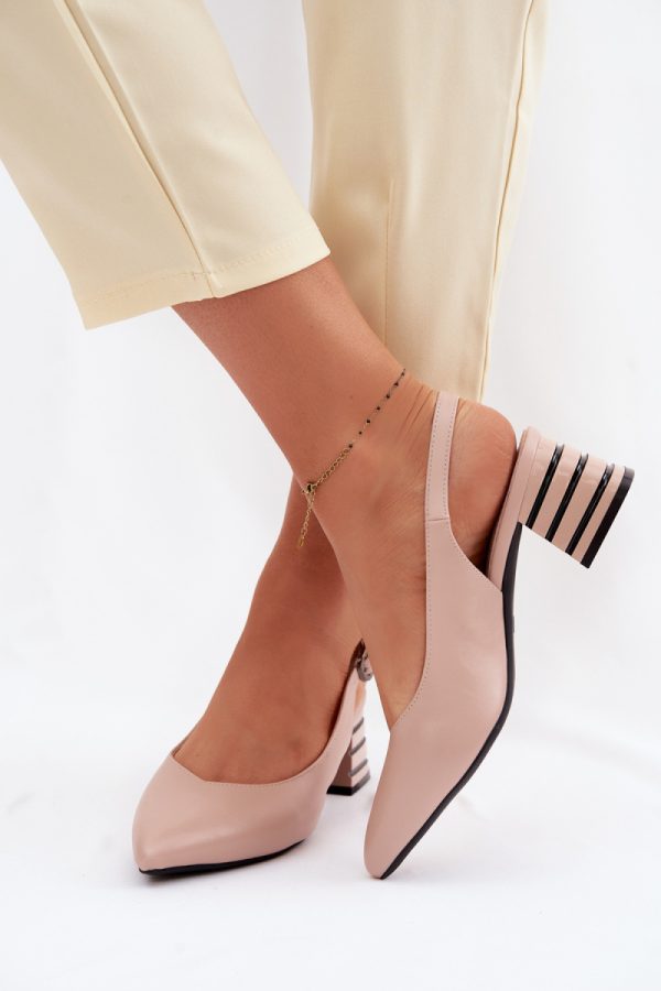 beige Heel sandals model 226500 Step in style