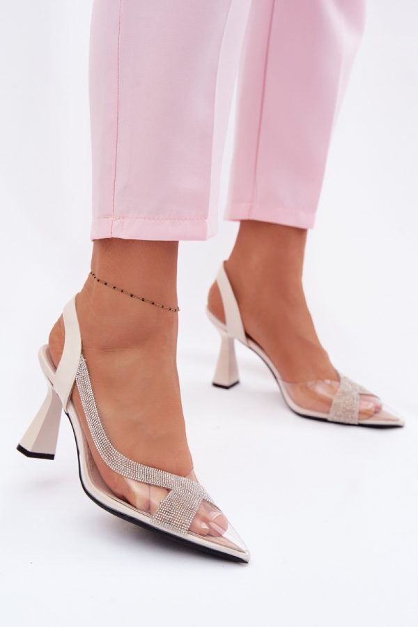 beige Heel sandals model 226503 Step in style