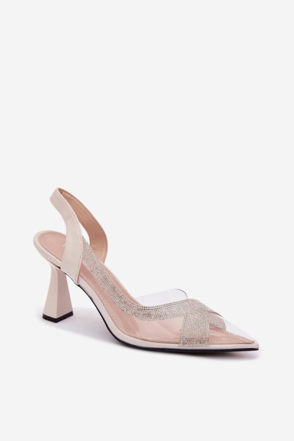 beige Heel sandals model 226503 Step in style