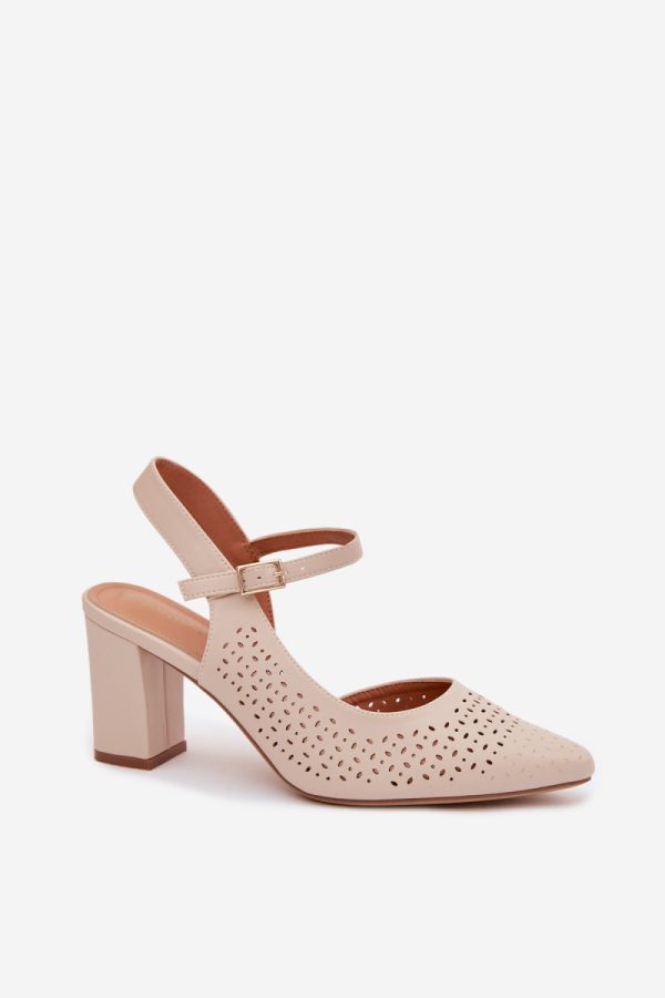 beige Heel sandals model 226504 Step in style