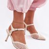 1120856 beige Heel sandals model 226509 Step in style
