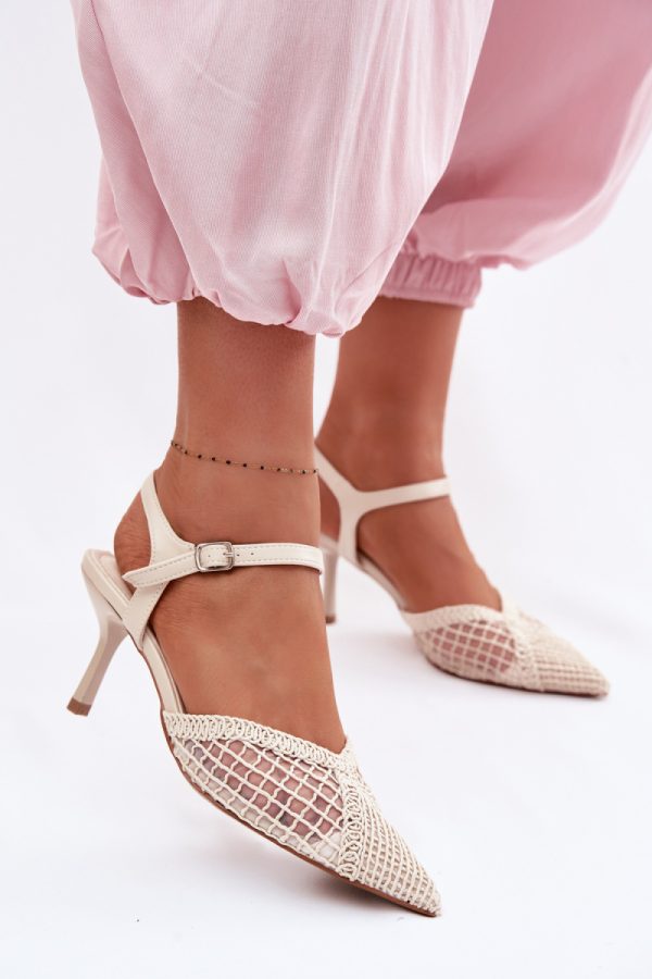 beige Heel sandals model 226509 Step in style