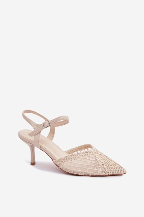 beige Heel sandals model 226509 Step in style
