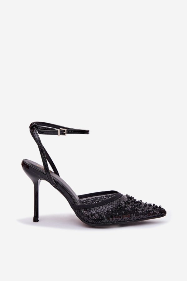 black Heel sandals model 226510 Step in style